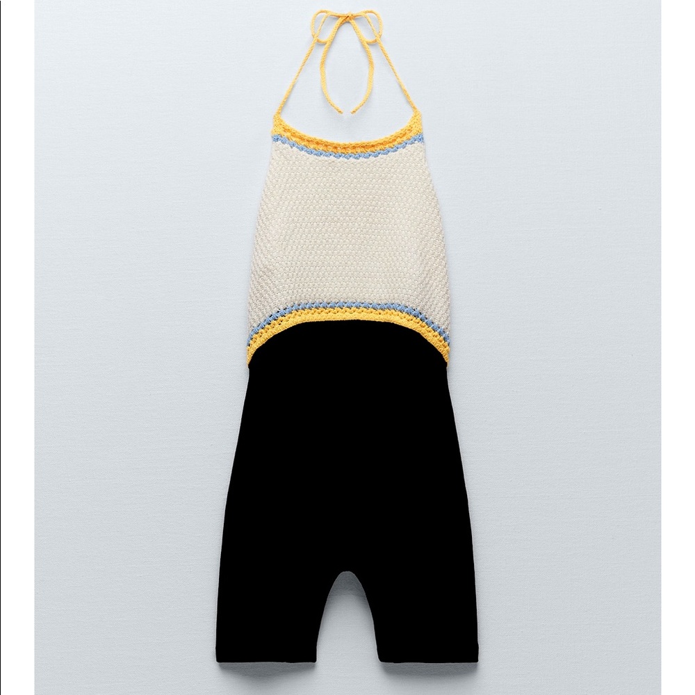 Zara Crochet Jumpsuit NWT
